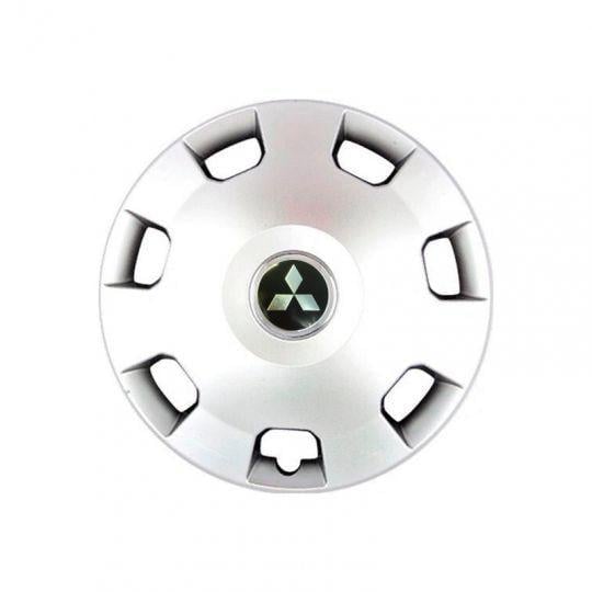 Автомобильные колпаки SKS 207 R14 с логотипом Mitsubishi 4 шт. Серебристый