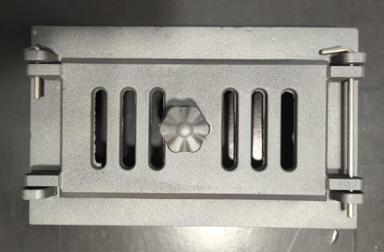 Дверца для печи поддувная с шибером Аскет 180х295 мм