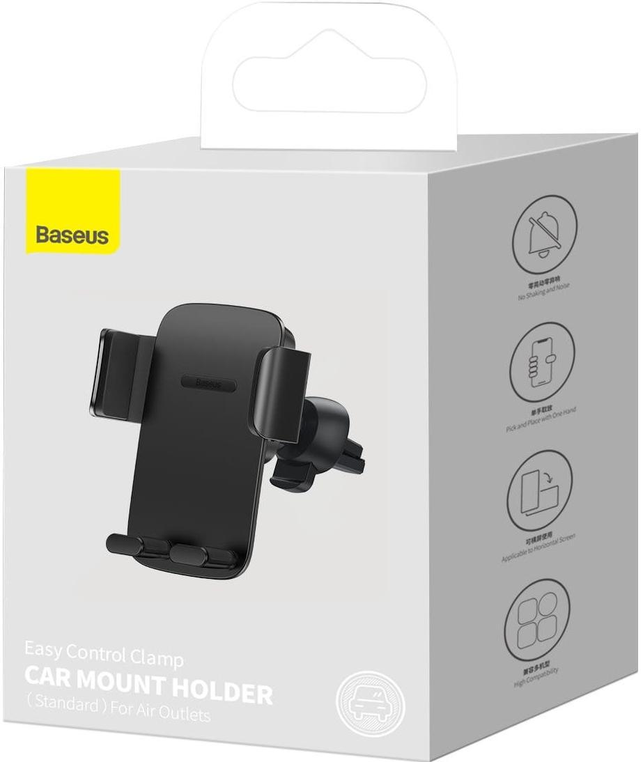 Держатель Baseus Easy Control Pro Clamp Car Mount Holder Air Outlet Version для телефона Black (SUYK010101) - фото 5