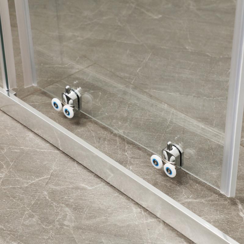 Дверь в нишу MIXXUS Premium DIVERSE SD01-160x185-TR прозрачное стекло 5 мм Chrome (MI6875) - фото 5