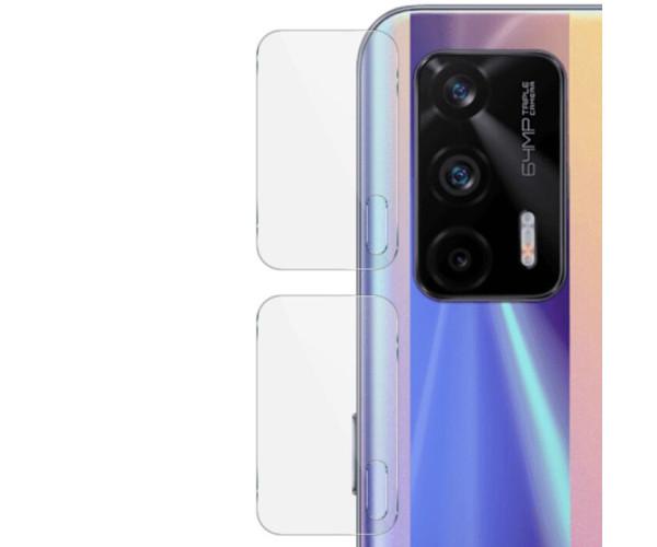 Противоударная гидрогелевая пленка Hydrogel Film для Realme GT на камеру 3 шт, Transparent