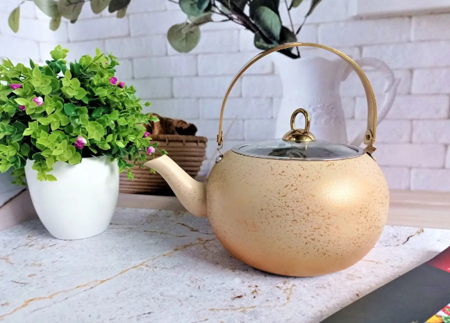 Чайник OMS 8250-XL с гранитным антипригарным покрытием и индукцией 3 л Cream - фото 4