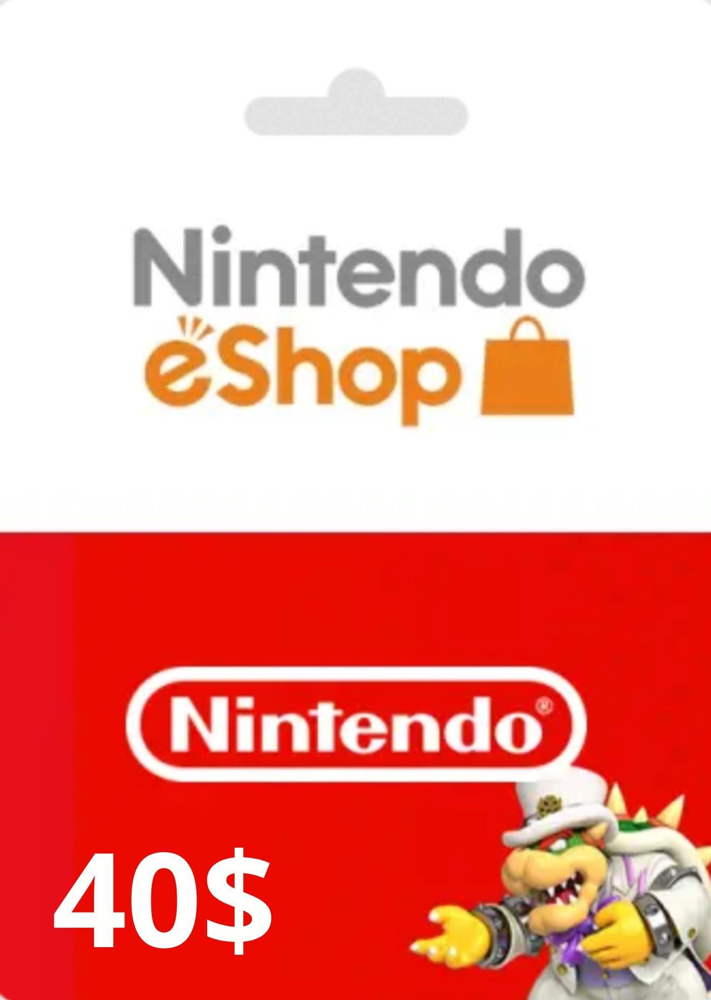 Картка оплати Nintendo eShop Card 40 USD регіон US (75567910)