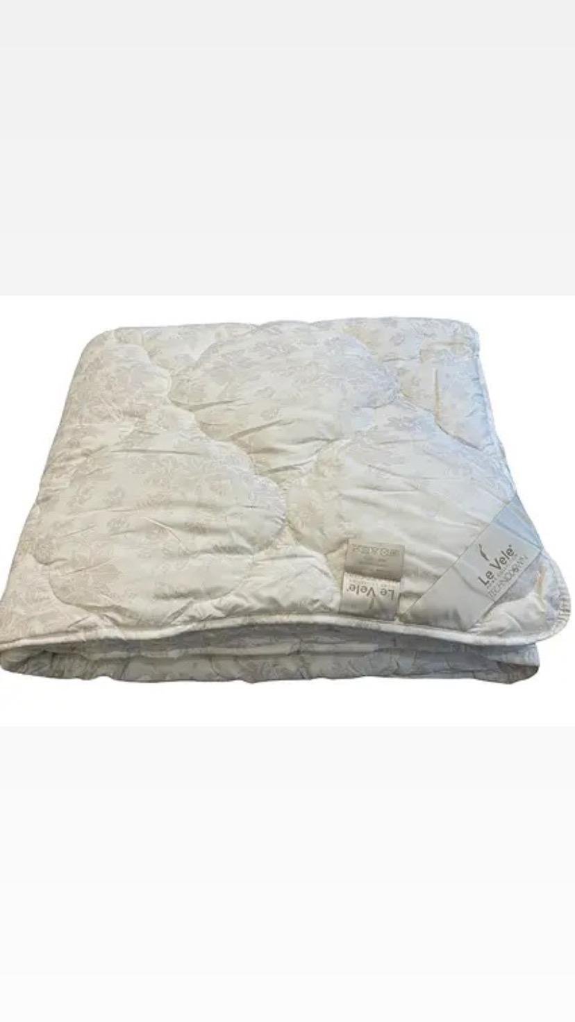 Одеяло двуспальное стеганое зимнее из верблюжьей шерсти Leri Max 21479 180х210 см Бежевый (8-6-5149688)