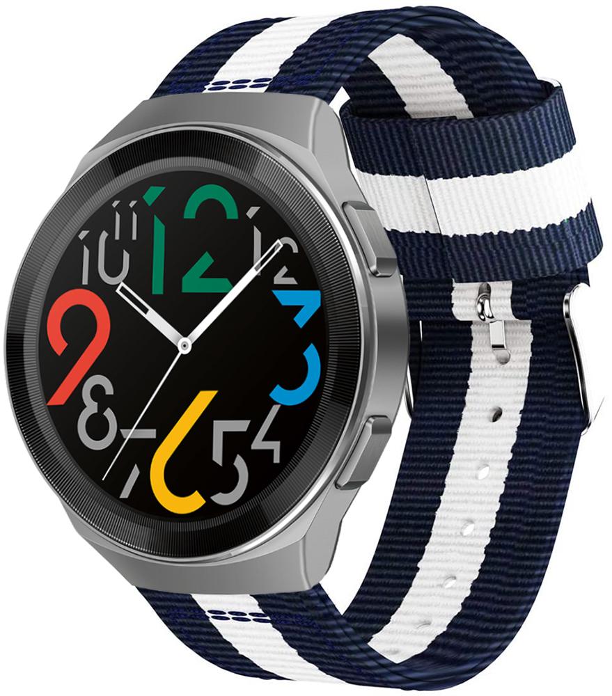 Ремінець тканинний Canvas для Huawei Watch GT2e 46 мм Blue/White (19671) Ремінець тканинний Canvas для Huawei Watch GT2e 46 мм Blue/White (19671)