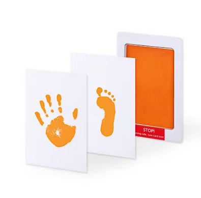 Набор для создания отпечатков детских ручек и ножек Оранжевый (20295) - фото 8 Набор для создания отпечатков детских ручек и ножек Оранжевый (20295) - фото 8