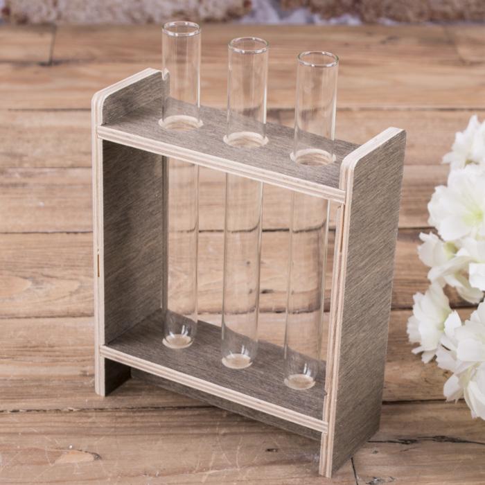 Ваза-подставка на 3 пробирки эко (5316-2)