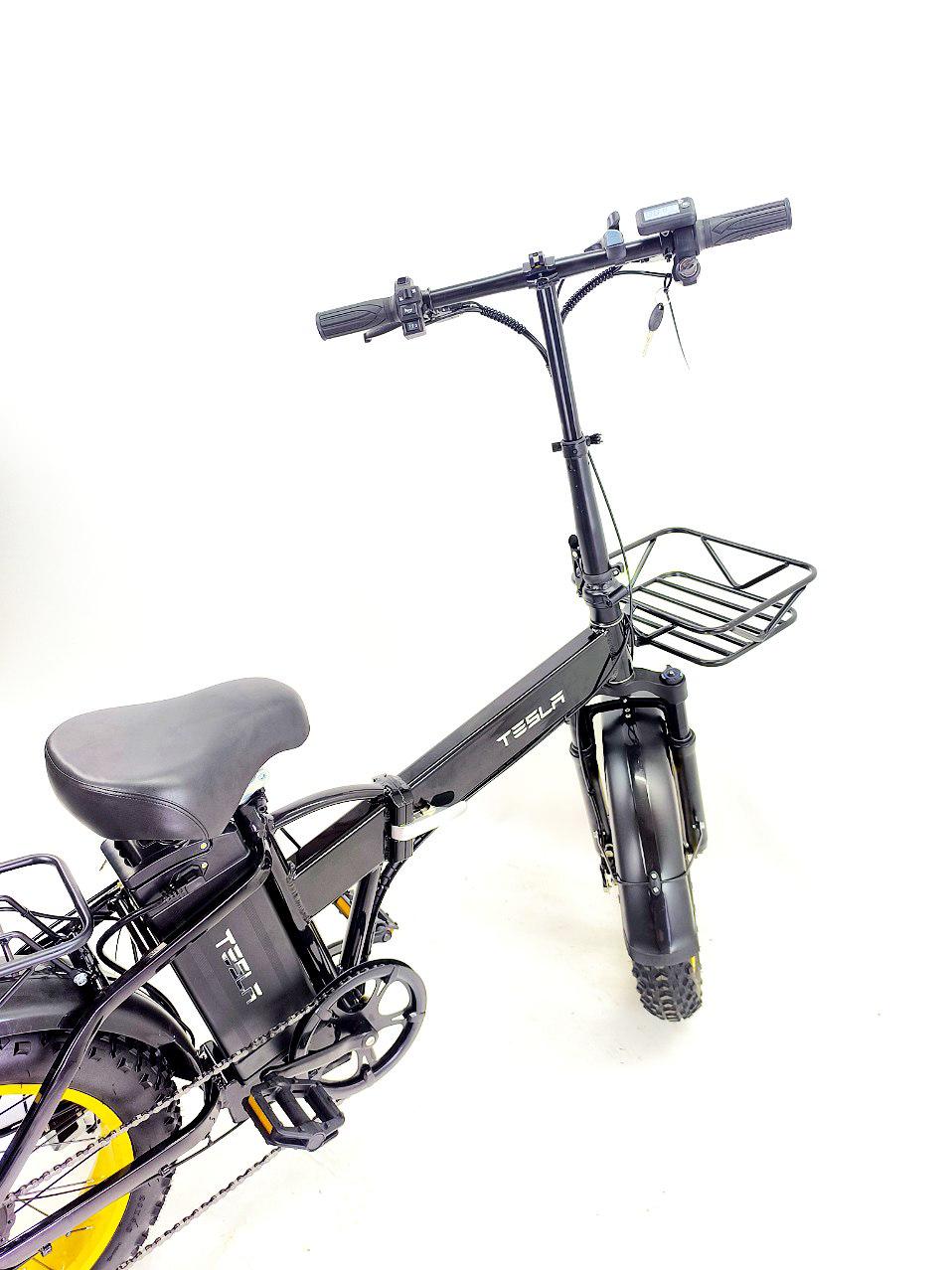 Електровелосипед складаний Fatbike Tesla 20" 1200W 48V 25Ah з кошиком - фото 7 Електровелосипед складаний Fatbike Tesla 20" 1200W 48V 25Ah з кошиком - фото 7