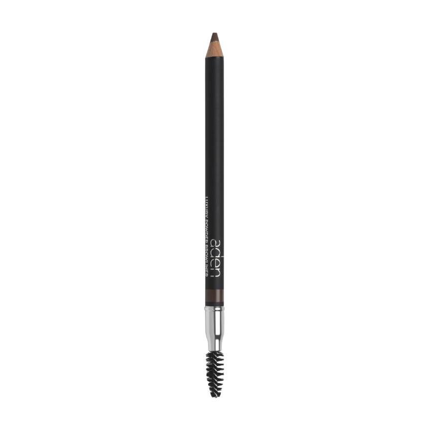 Олівець для брів Aden Cosmetics Luxury Powder Browliner Dark brown (a103)