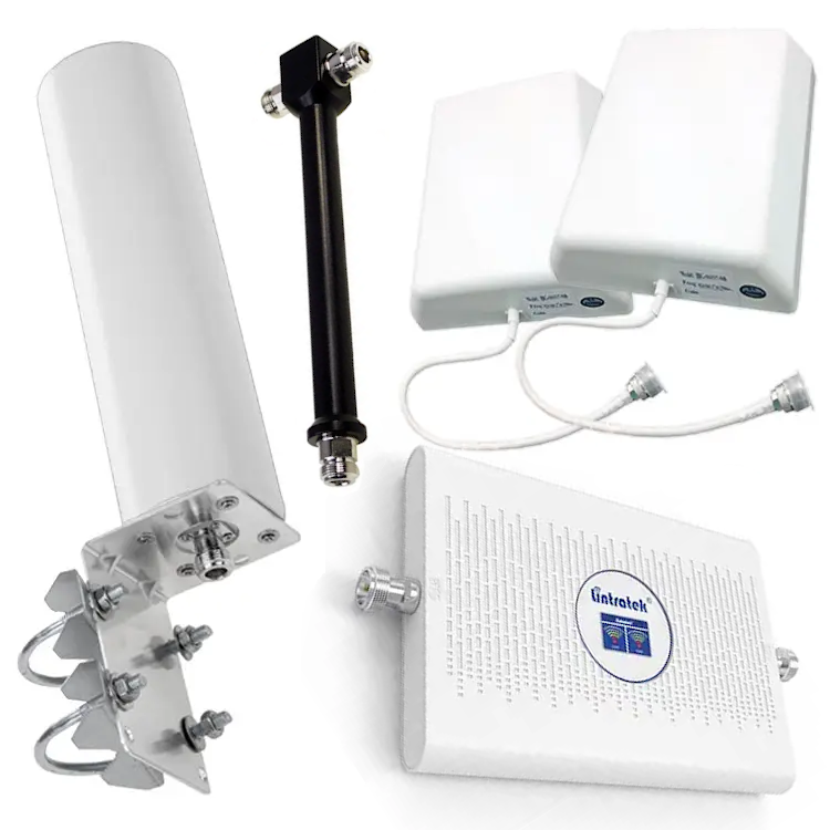 Комплект підсилювачу зв'язку та інтернету всечастотний Lintratek AA-23F-GDW всеспрямована антена/внутрішні антени 2 шт. (30393874)