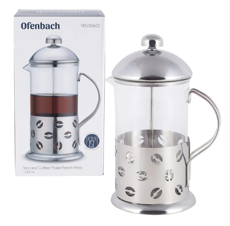 Заварник френчпрес Ofenbach 1000 мл для чаю та кави KM-100603 (NA002452)