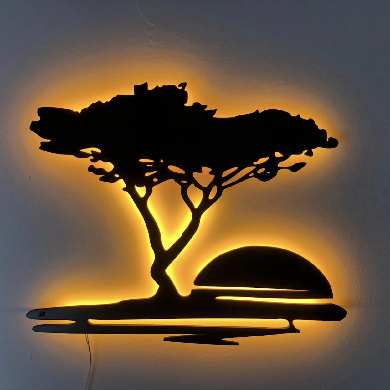 Панно дерев'яне Африканське дерево 80 см (003-168)