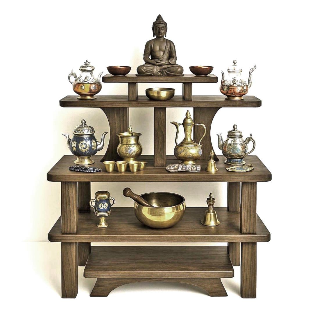 Алтарь для медитации из дерева Анисара Палисандр (ЛАТ-008202)