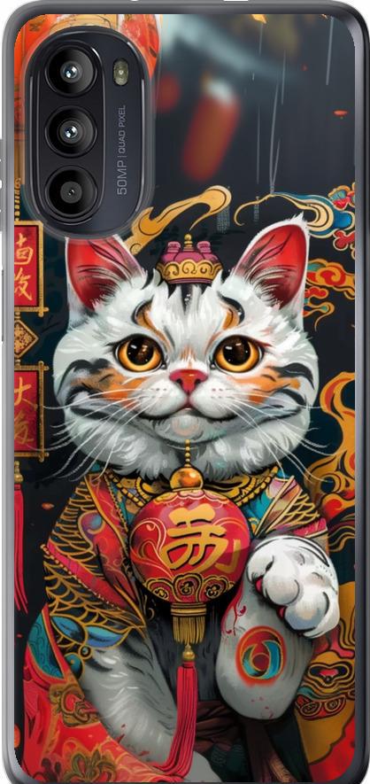 Чехол на Motorola Moto G52 China Cat v2 (6135u-2691-42517)