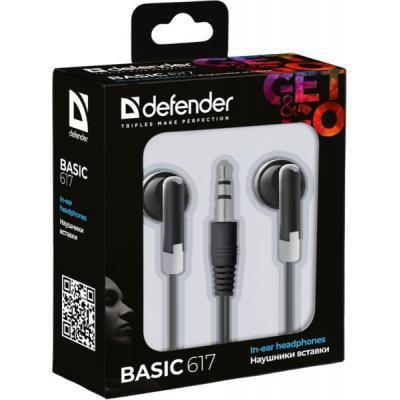 Наушники Defender Basic 617 Black (36262301) - фото 2