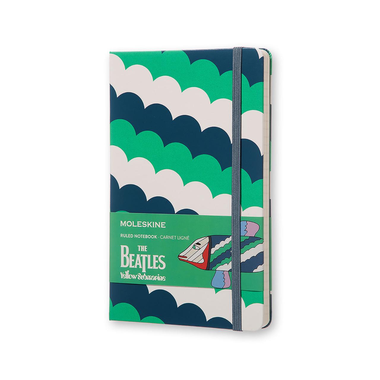 Блокнот Moleskine Limited The Beatles средний 240 страниц в линейку 13х21 см Зеленый