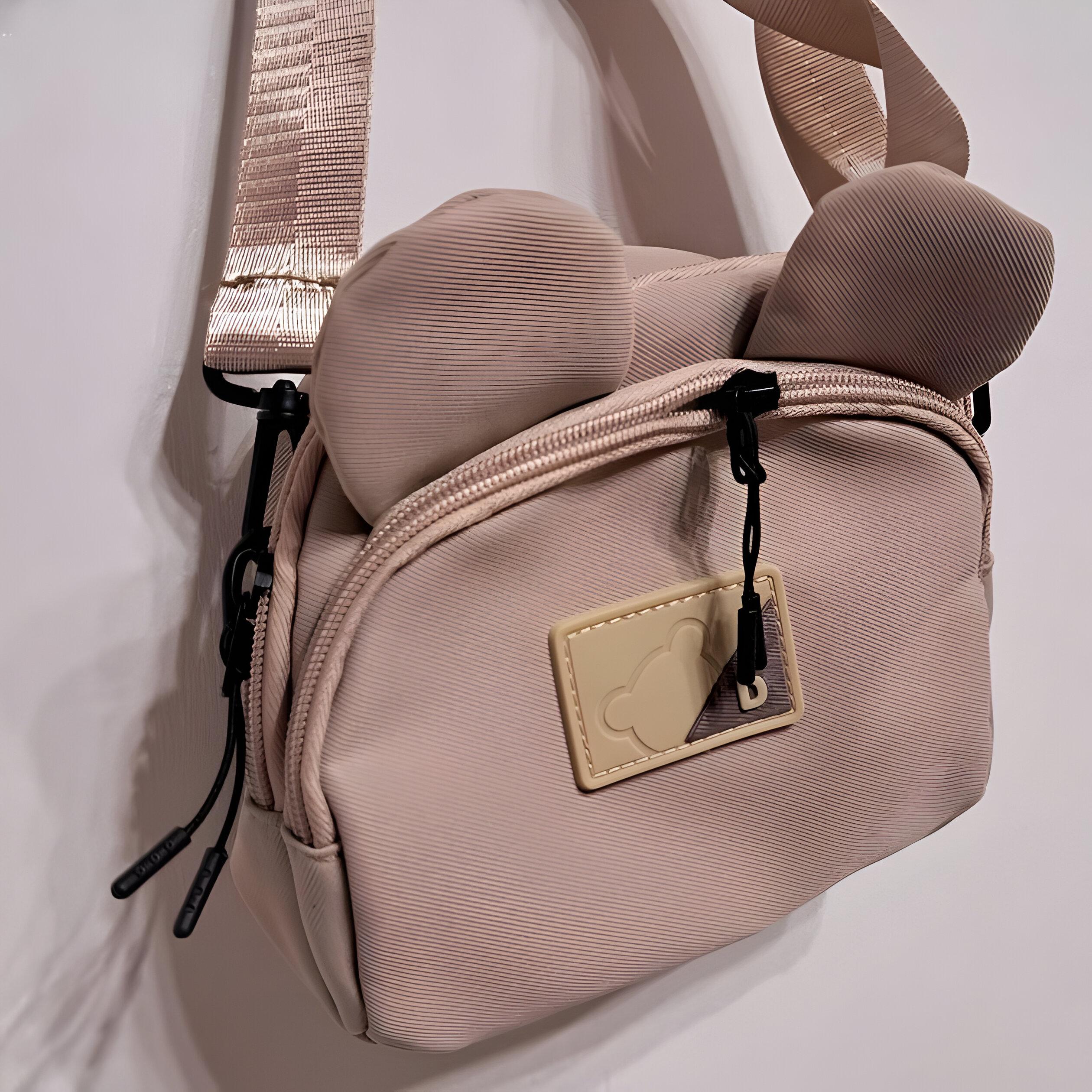 Сумка детская кросс-боди с ушками 19х16х7 см Бежевый (25-571) - фото 5