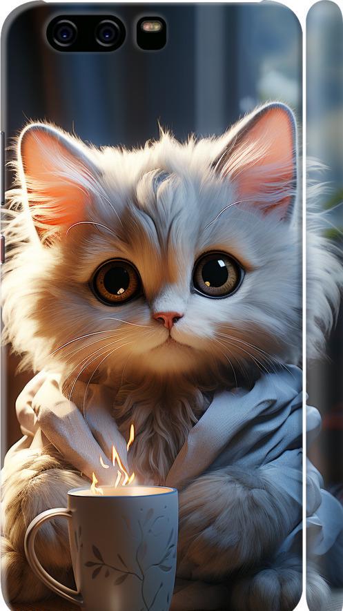 Чехол на Huawei P10 White cat (5646m-780-42517)