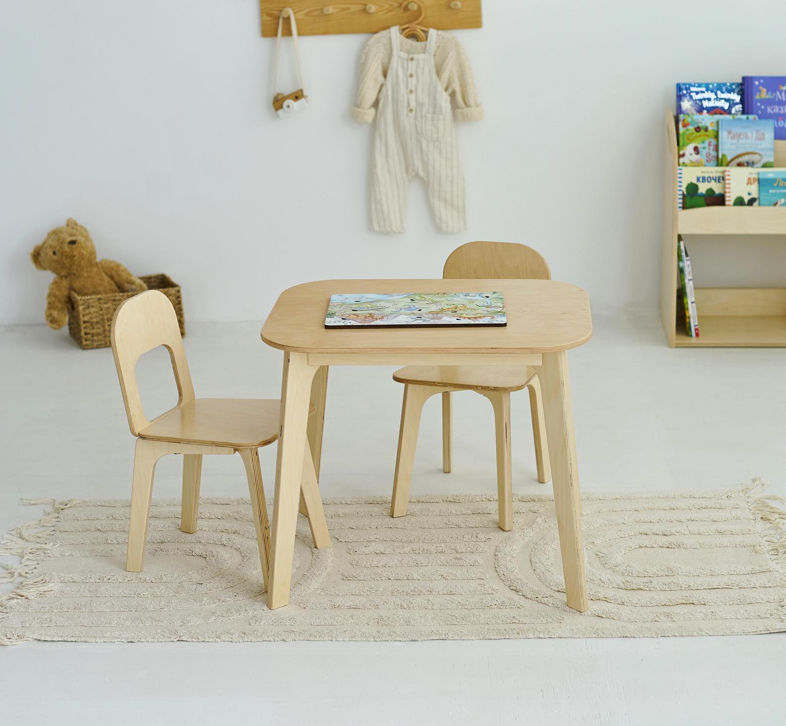 Дитячий столик і два стільчика Tatoy для дітей 2-4 років Бежевий - фото 4 Дитячий столик і два стільчика Tatoy для дітей 2-4 років Бежевий - фото 4