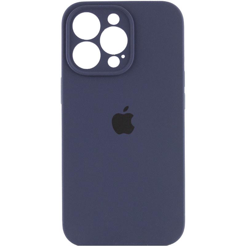 Чохол Silicone Case Full Camera Protective (AA) для Apple iPhone 15 Pro Max (6.7") Темно-синій | Midnight blue