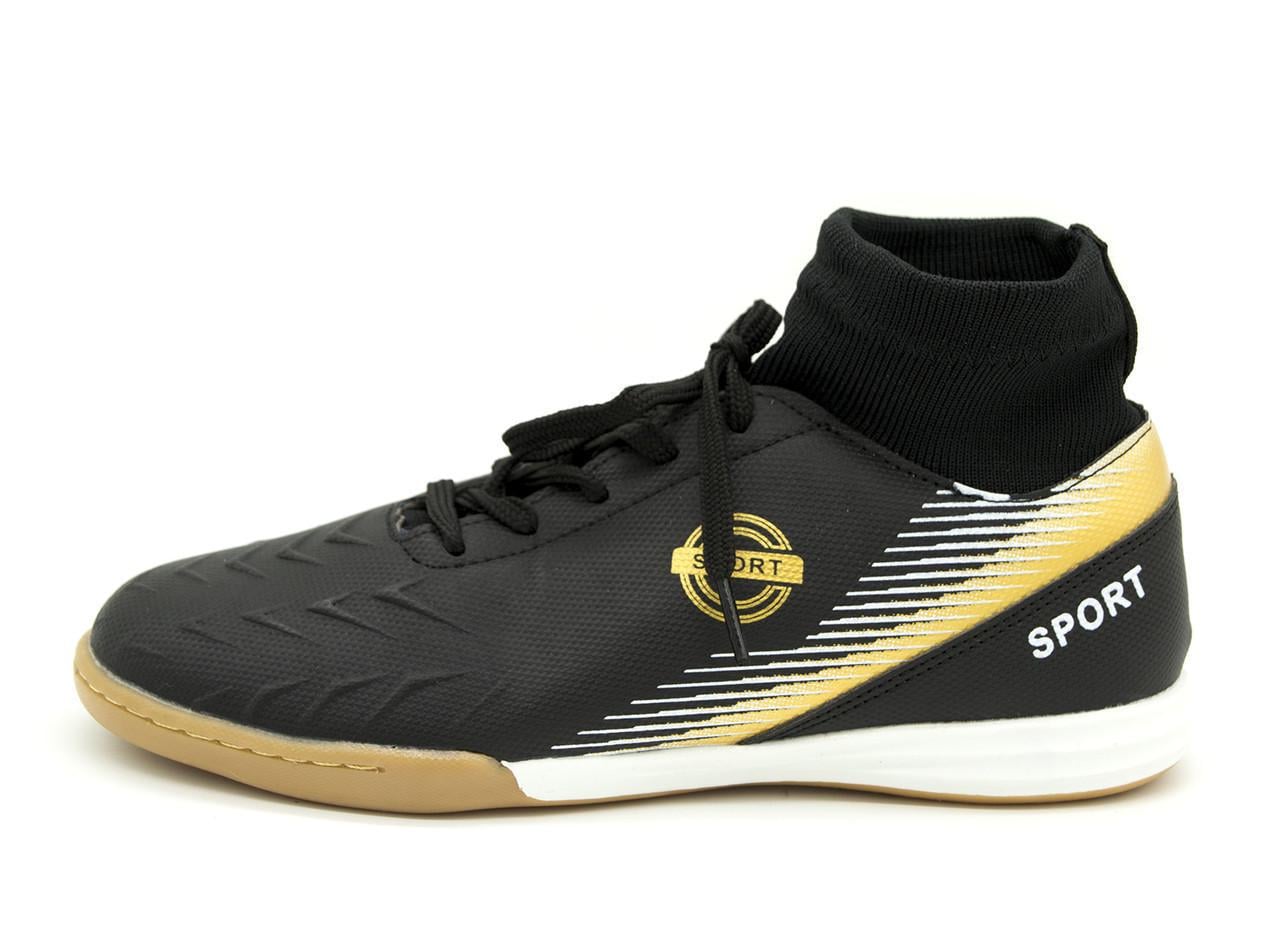 Футзалки для мальчиков Alemy Kids 5101A р. 37 Черный (1492312795)