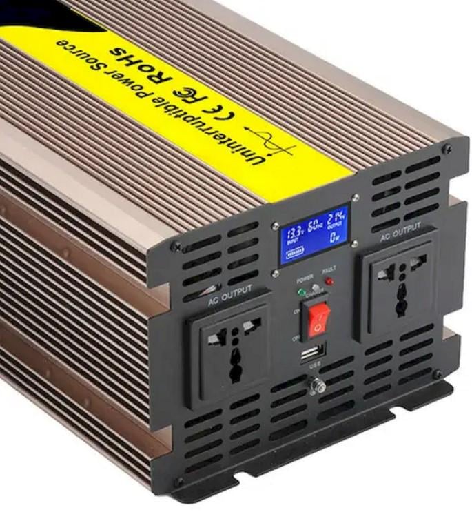 Автомобільний інвертор Uninterruptible Power Source 12-220 В 2000 Вт з чистою синусоїдою (2104618827) - фото 7