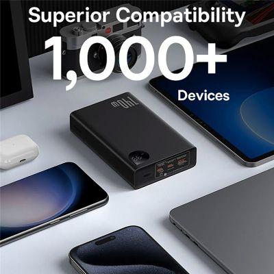 Повербанк BASEUS Adaman Metal Digital Display 24000 mAh 140W Black (P10021508113-00) - фото 7 Повербанк BASEUS Adaman Metal Digital Display 24000 mAh 140W Black (P10021508113-00) - фото 7