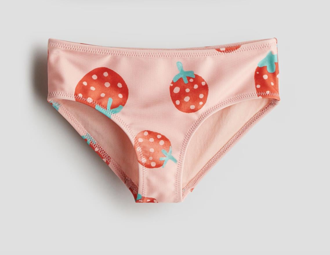 Купальные трусики H&M 1271897 Клубника 134-140 см Розовый