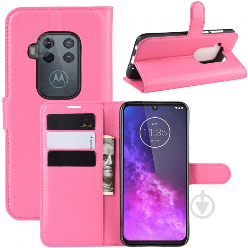 Чехол-книжка Litchie Wallet для Motorola One Zoom Rose (hub_sbxY45618) - фото 2