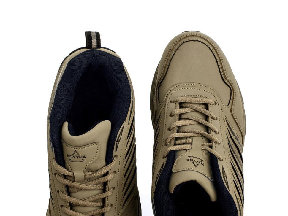 Кросівки чоловічі Royyna 7233008 з натуральної шкіри р. 36 Хакі (21936) - фото 4 Кросівки чоловічі Royyna 7233008 з натуральної шкіри р. 36 Хакі (21936) - фото 4