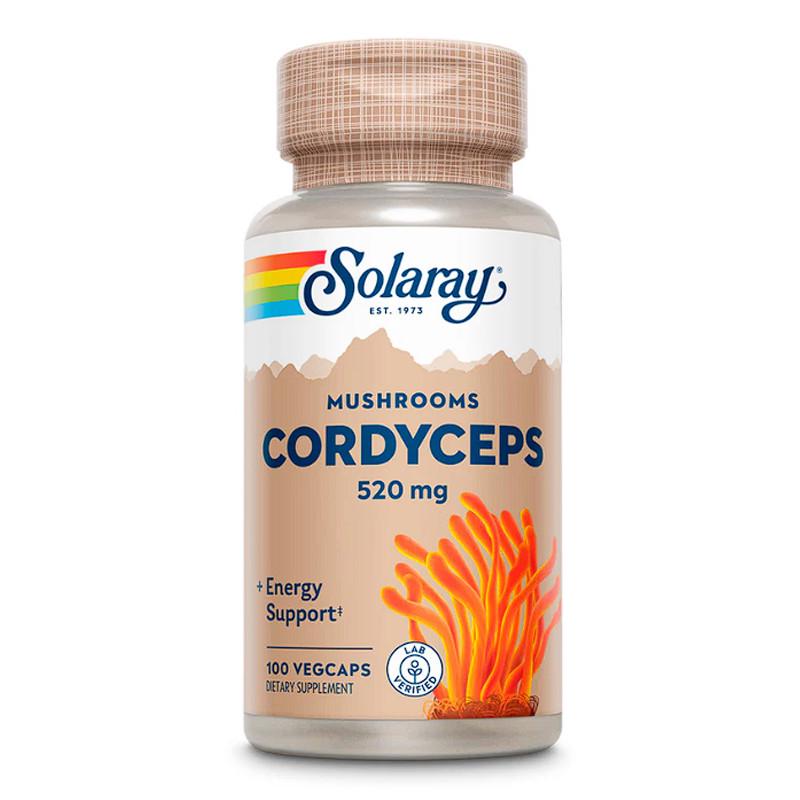 Кордицепс Solaray Cordyceps Mushroom 520 mg 100 вега-капс. (22932-01)