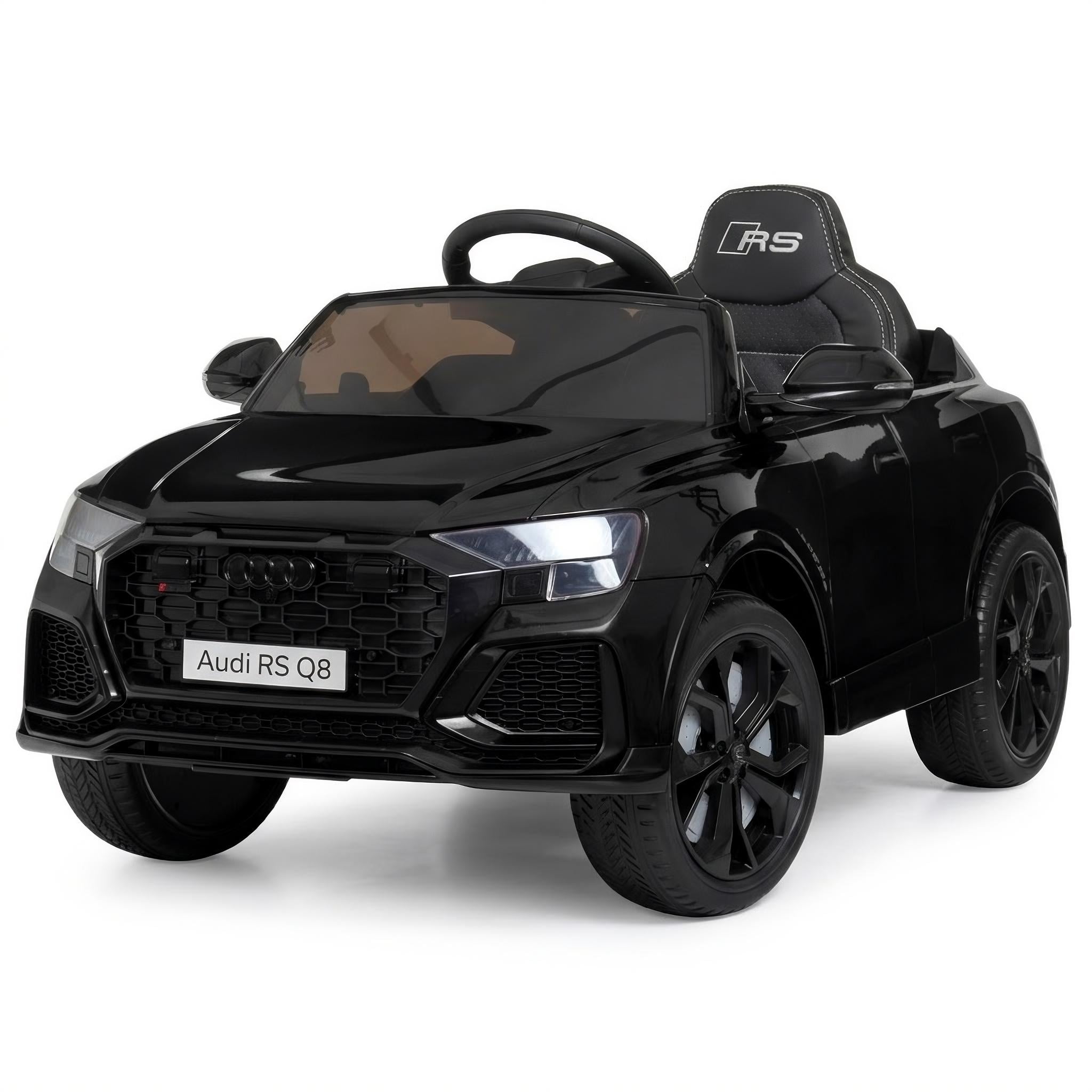 Детский электромобиль Audi M 4569EBLR-2 Bambi Racer с Bluetooth и кожаным сиденьем Черный (32822463)