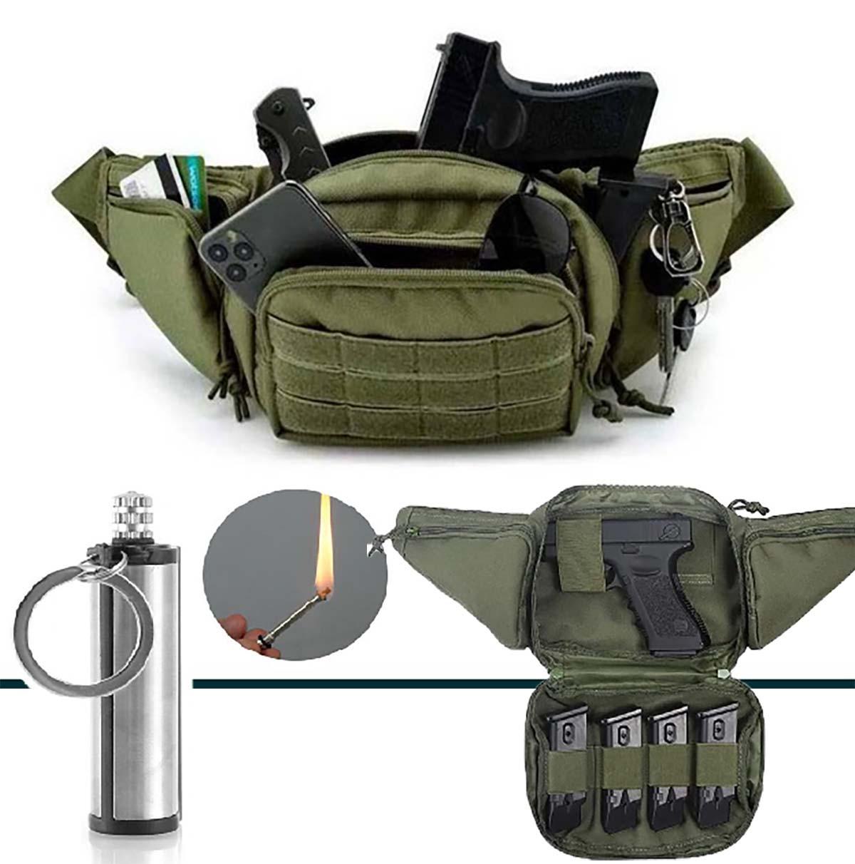 Сумка-кобура 43х16х8 см та вічний сірник Green - фото 3 Сумка-кобура 43х16х8 см та вічний сірник Green - фото 3