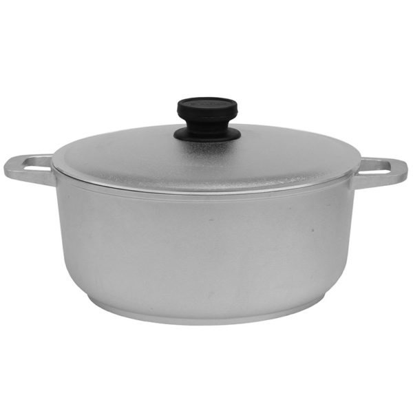 Кастрюля алюминиевая Биол с литыми ручками и крышкой 2 л 20 см