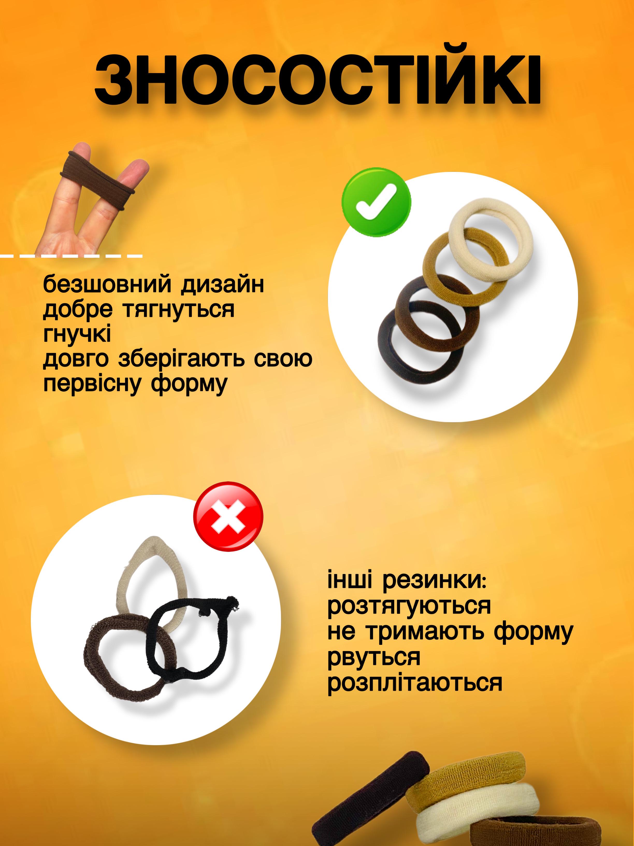 Резинки для волос 40 шт. 3,5 см - фото 3