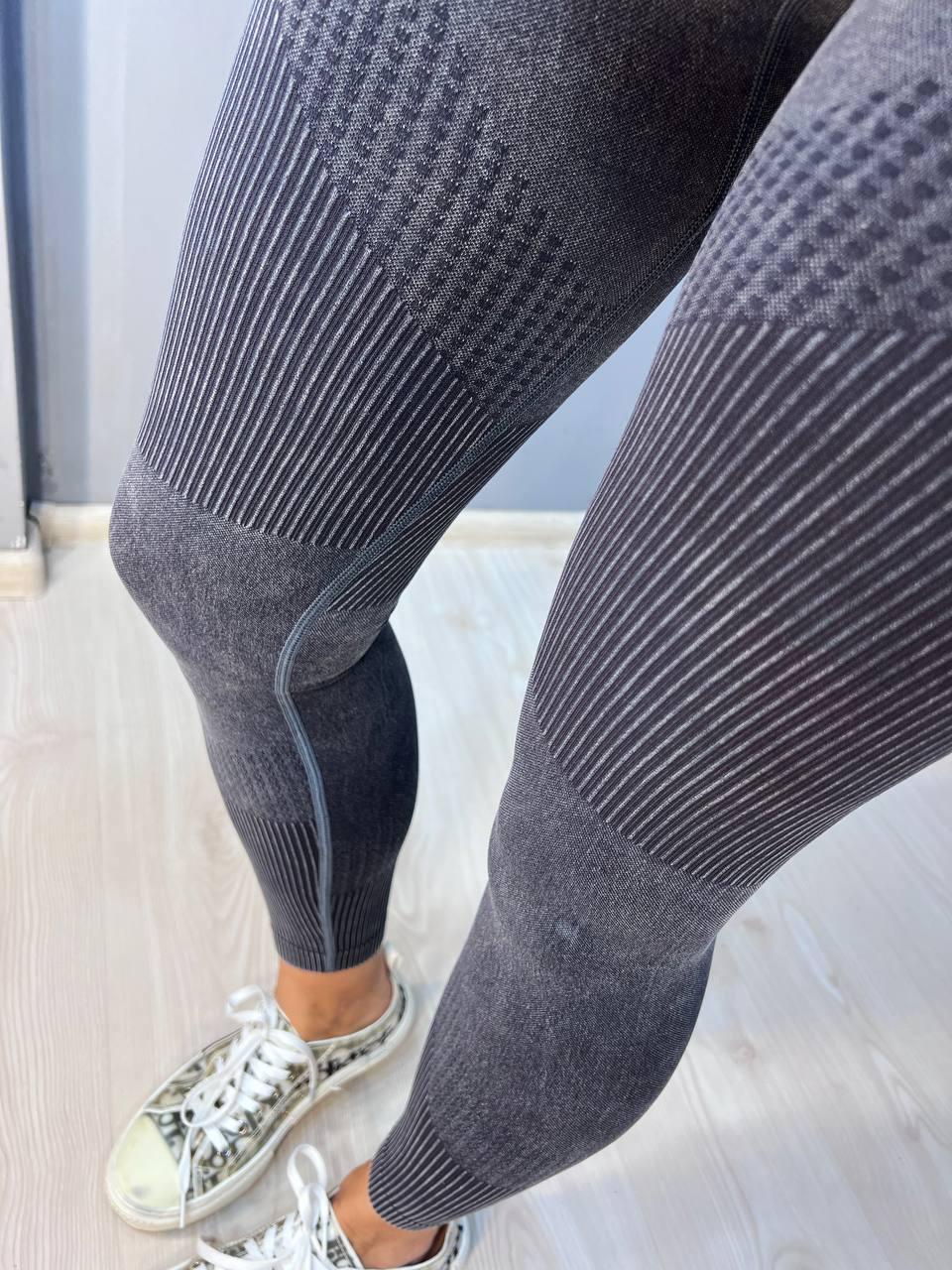 Лосины женские A-N 1026 вареные рубчик пуш-ап L Серый (2272) - фото 2 Лосины женские A-N 1026 вареные рубчик пуш-ап L Серый (2272) - фото 2