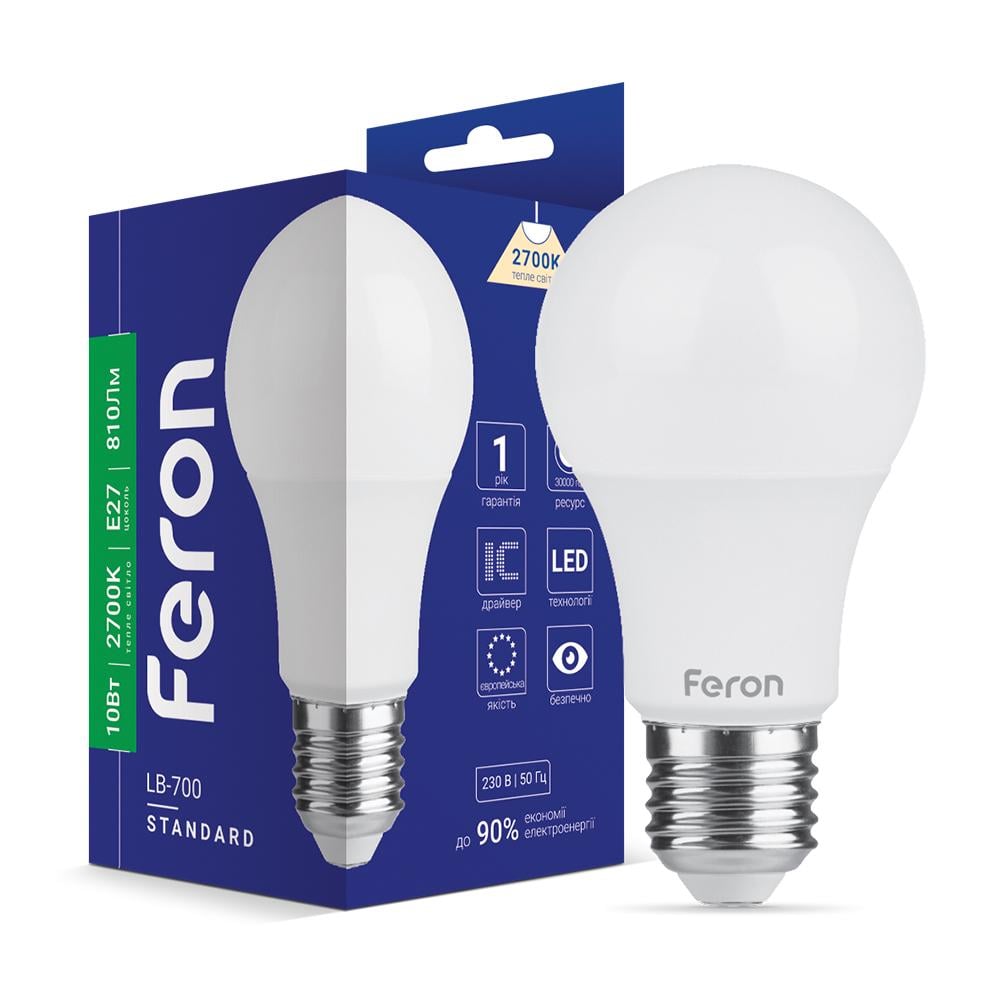 Светодиодная лампа Feron LB-700 10 Вт E27 2700K (15143)