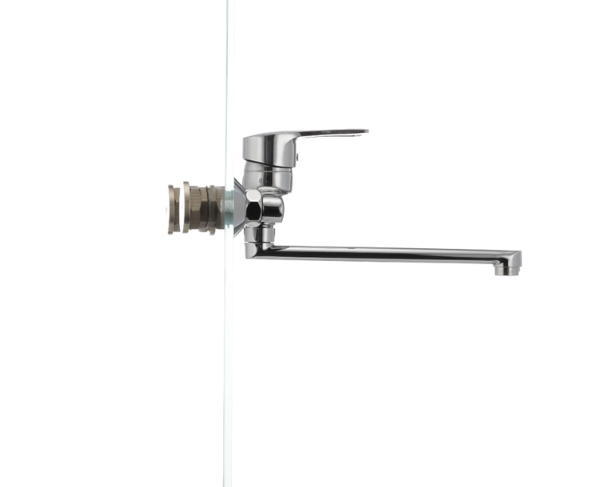 Смеситель для кухни Cron GERMES-5 из стены однорычажный цинковый сплав Хром (b-CR0846) - фото 3 Смеситель для кухни Cron GERMES-5 из стены однорычажный цинковый сплав Хром (b-CR0846) - фото 3