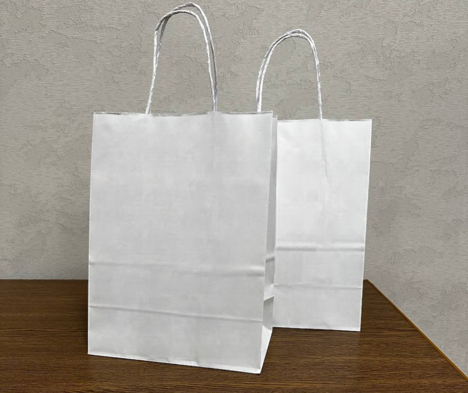 Бумажный пакет с ручками 280х150х350 мм 120 г/м2 Белый (555647) Бумажный пакет с ручками 280х150х350 мм 120 г/м2 Белый (555647)