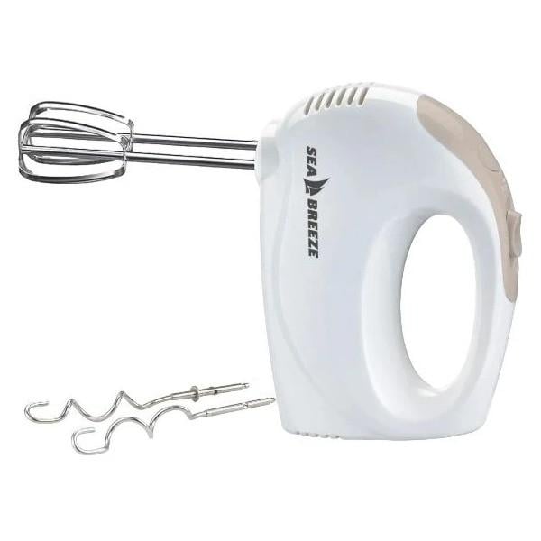 Міксер ручний 5 швидкостей SeaBreeze SB-050 Білий з бежевим (iz15927)