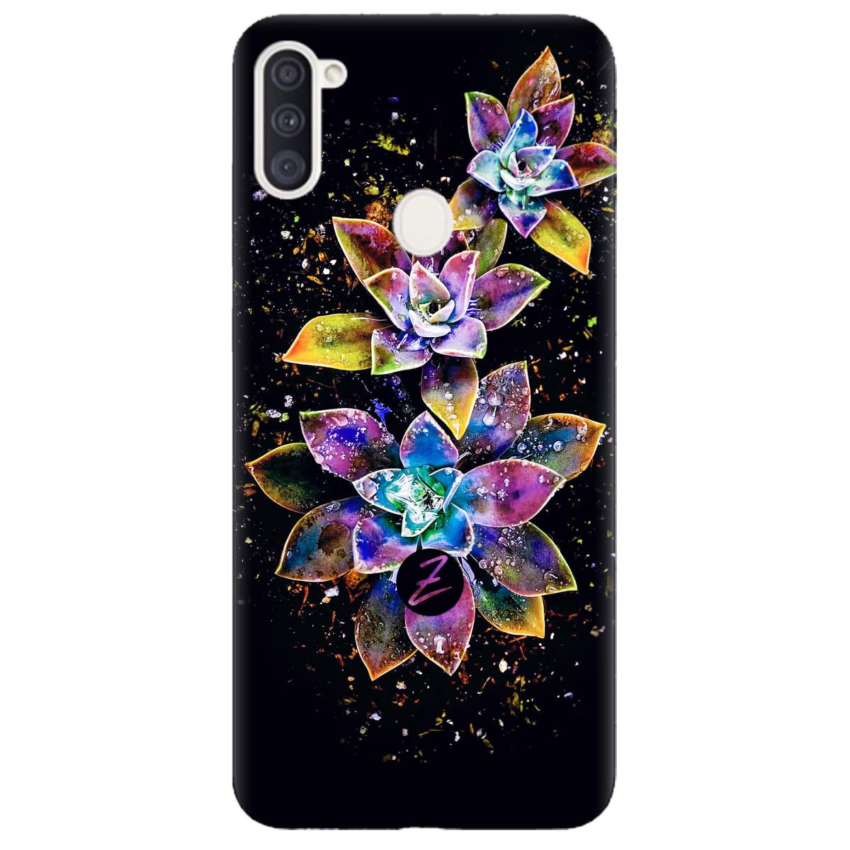 Силиконовый чехол Zorrov для Samsung Galaxy A11 - Magical flowers (14140040101099935)