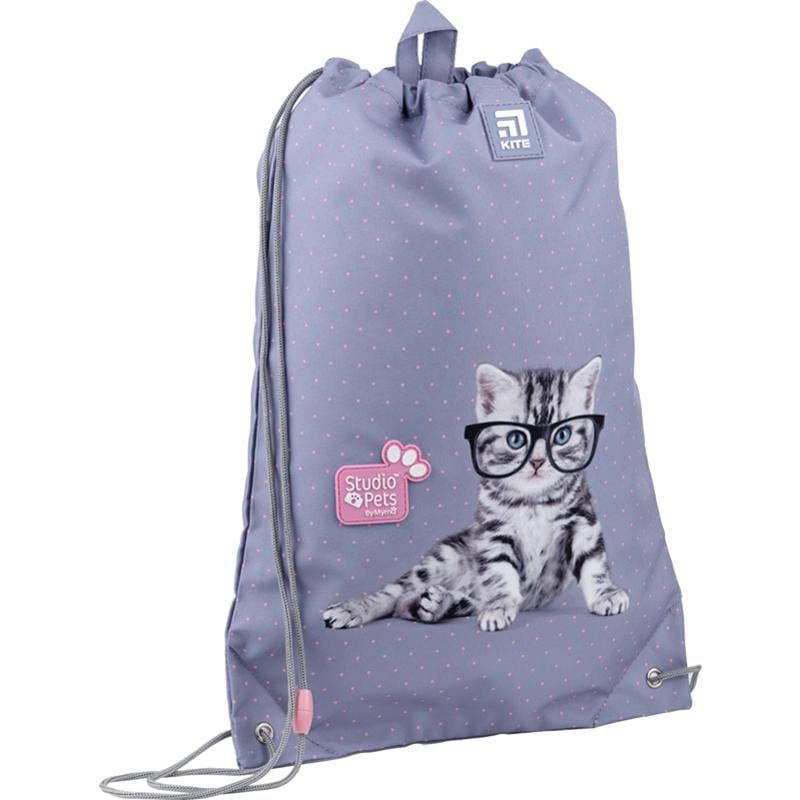 Сумка для обуви KITE Education Studio Pets 46x33 см Серый (SP22-600M-2)