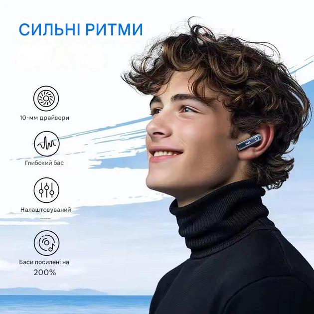 Бездротові навушники BASEUS Bowie 30 True Wireless Earphones 50dB IPX4 ANC BT5.3 65Hrs Black (2835167188) - фото 5