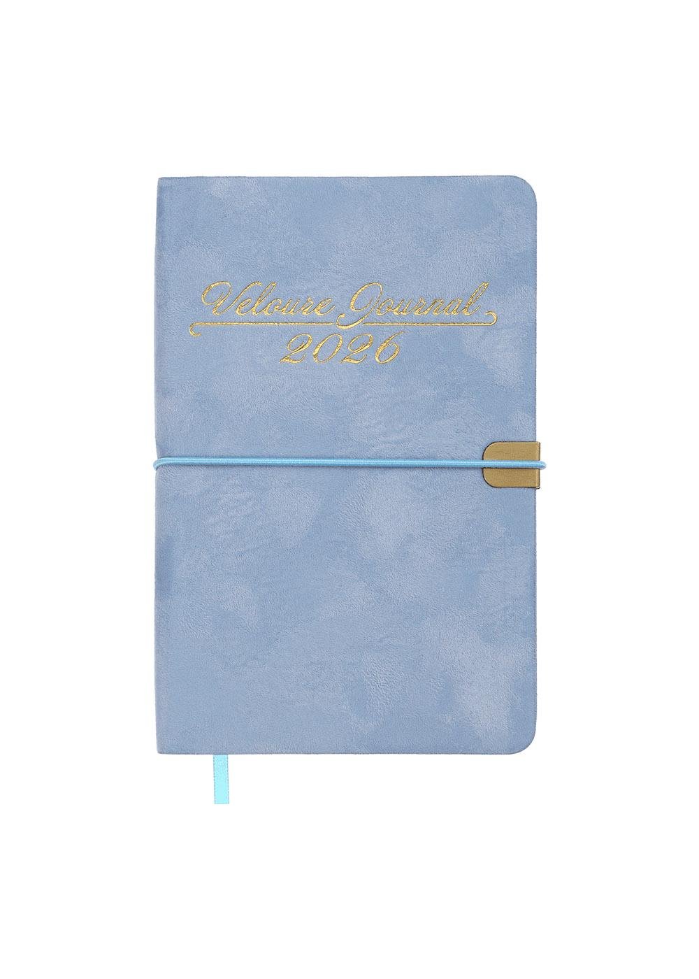 Щоденник Buromax 2026 VELOUR А6 датований Блакитний (BM.2512-14)