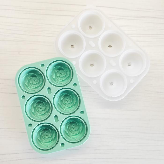 Форма для льда Роза силиконовая Зеленый (1258) - фото 3