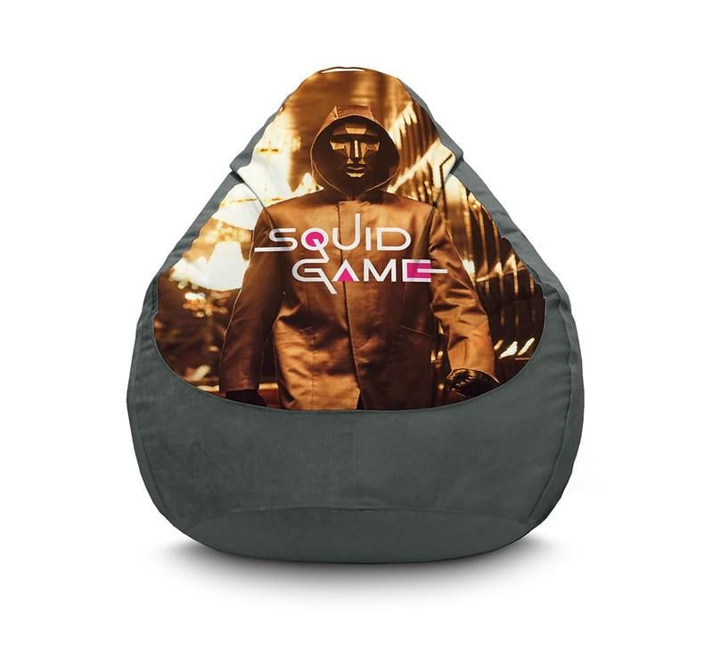Кресло мешок iPuff Squide Game Steward Флок XL 80x110 см Серый Кресло мешок iPuff Squide Game Steward Флок XL 80x110 см Серый