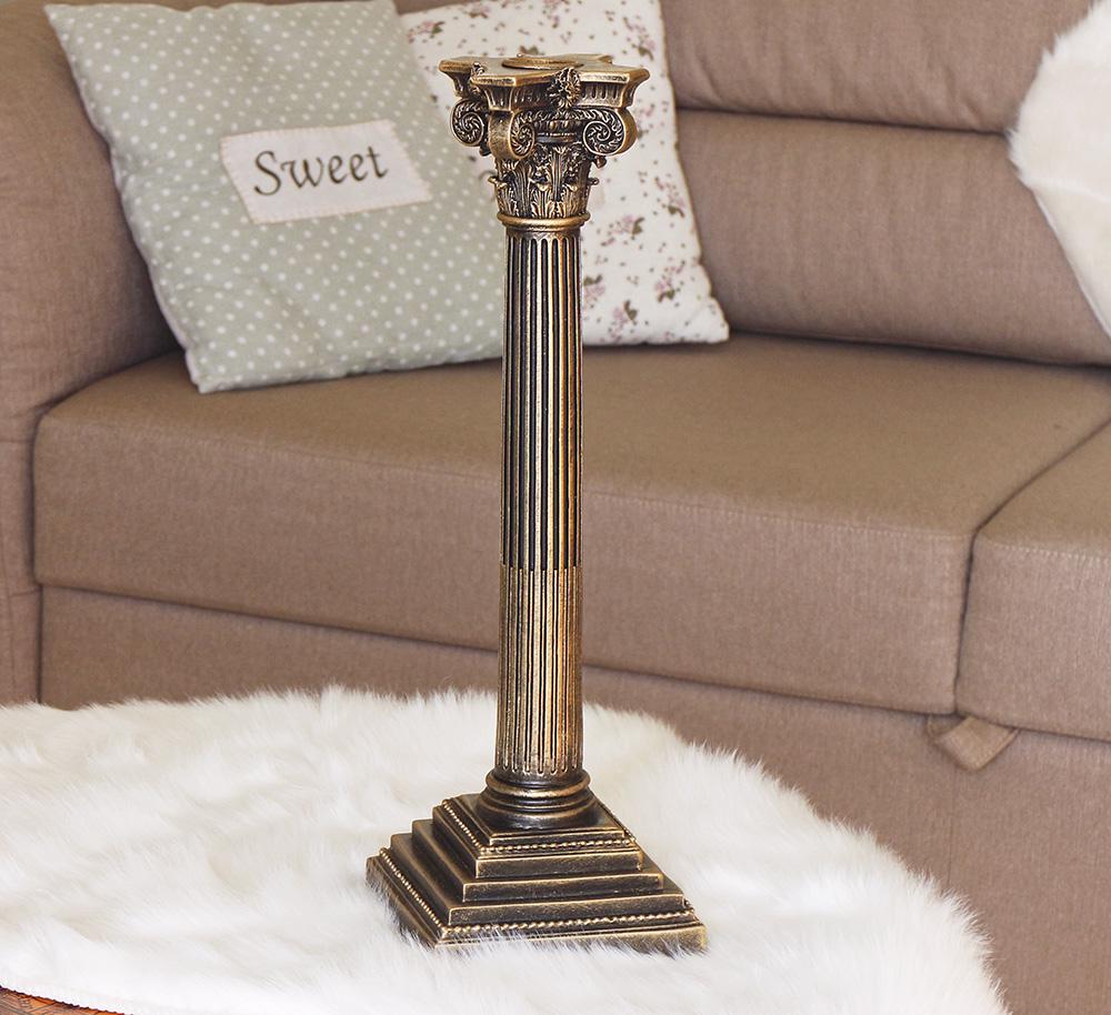Свічник великий Колона бронза 40 см Гранд Презент 84140 бронза - фото 3