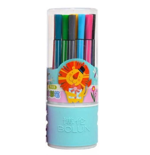 Фломастери дитячі в тубусі 1668-24-B 24 кольори (RLT14707)