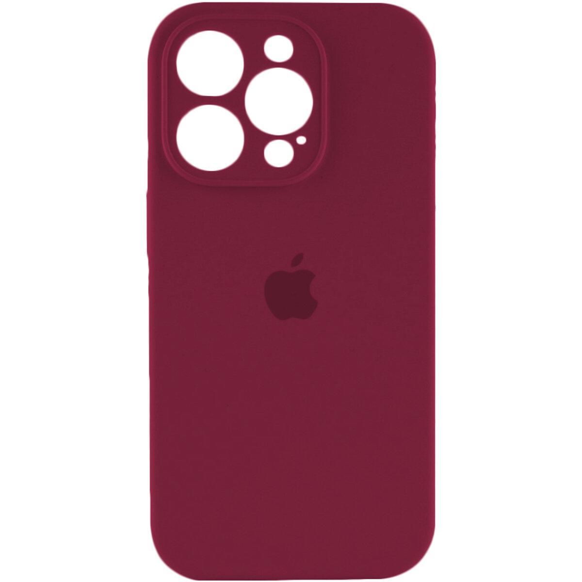 Противоударный чехол для Apple iPhone 13 Pro Silicone Full Case AA Camera Protect / Plum
