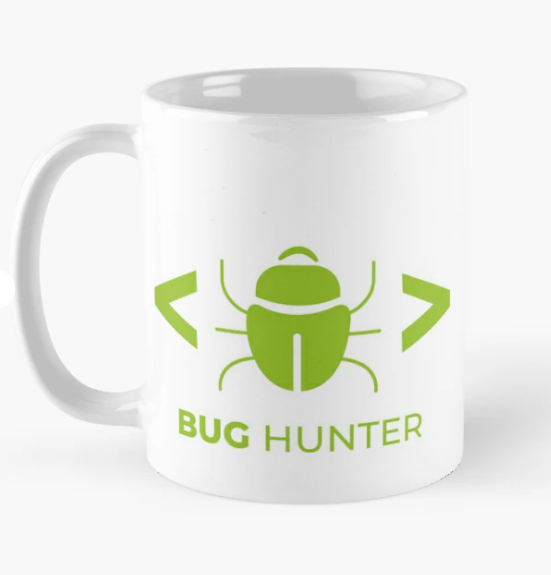 Чашка керамическая с принтом "Bug hunter" 330 мл Белый (ПН323Ч)